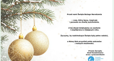 Życzenia z okazji Świąt Bożego Narodzenia i Nowego Roku 2026